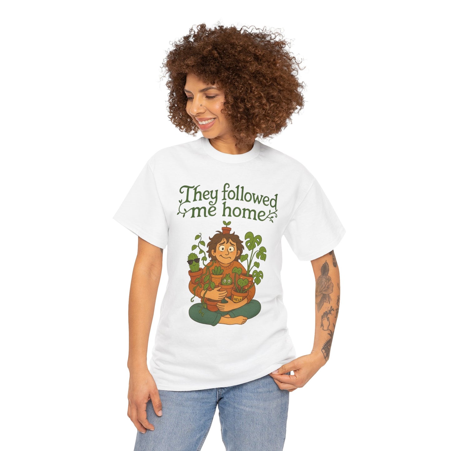 Quirky Plant Lover Tee, Gift for Gardeners, Houseplant Enthusiasts, Eco-friendly Fashion, Cozy Everyday Wear