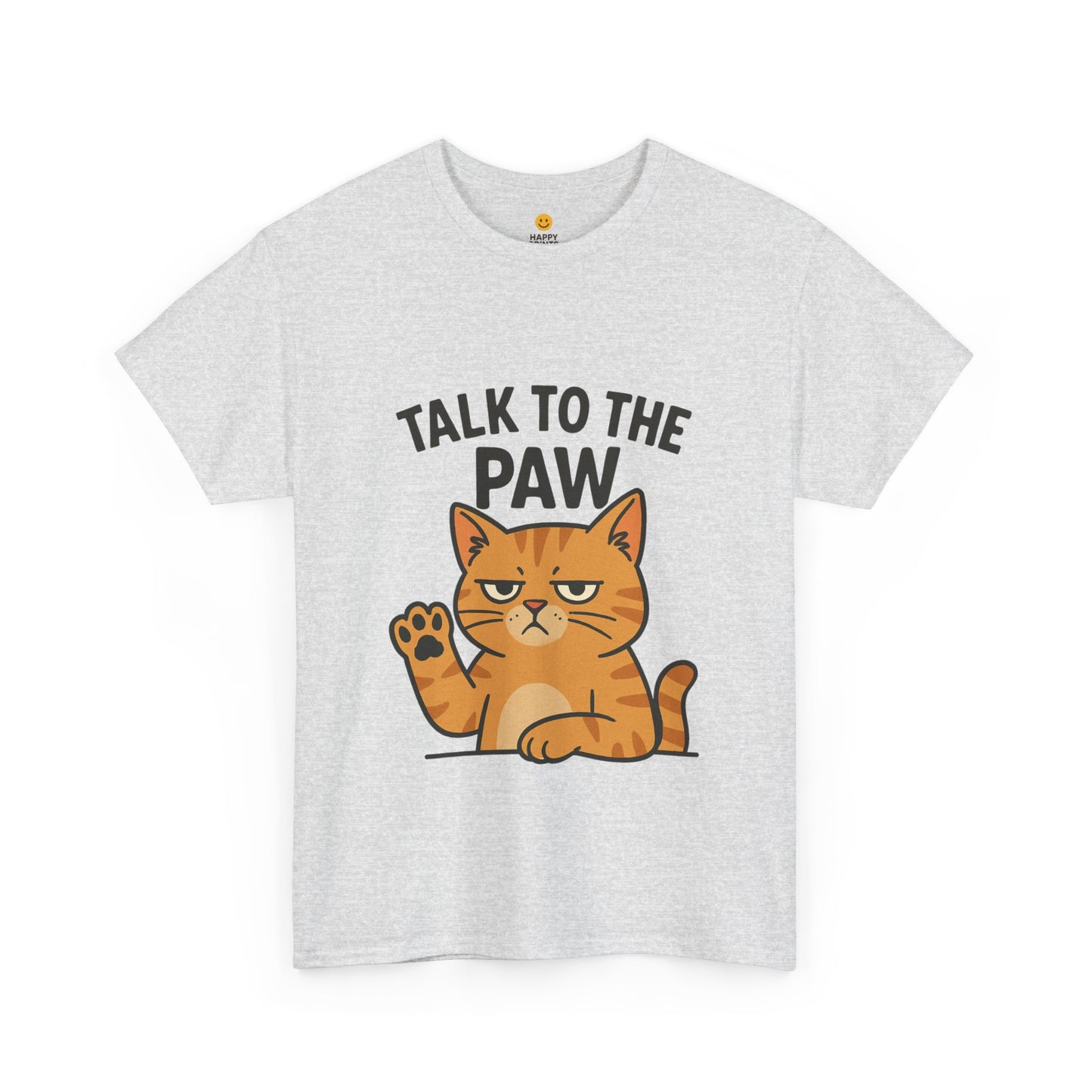 Funny Cat Tee, Talk to the Paw Cotton T-Shirt, Pet Lover Gift, Soft Unisex Shirt, Casual Wear, Cat Parent Apparel