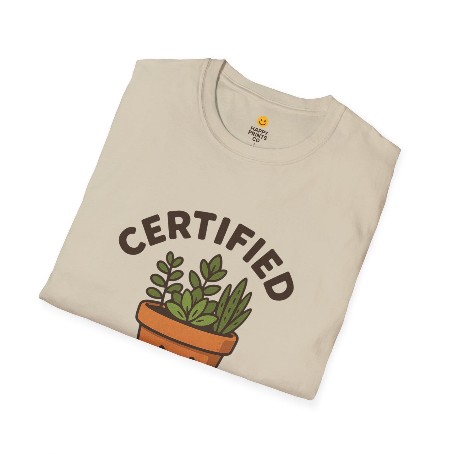 Certified Pot Head Unisex Softstyle T-Shirt, Plant Lover Gift, Funny Tee, Gardening Apparel, Botanical Humor Shirt, Perfect for Housewarming