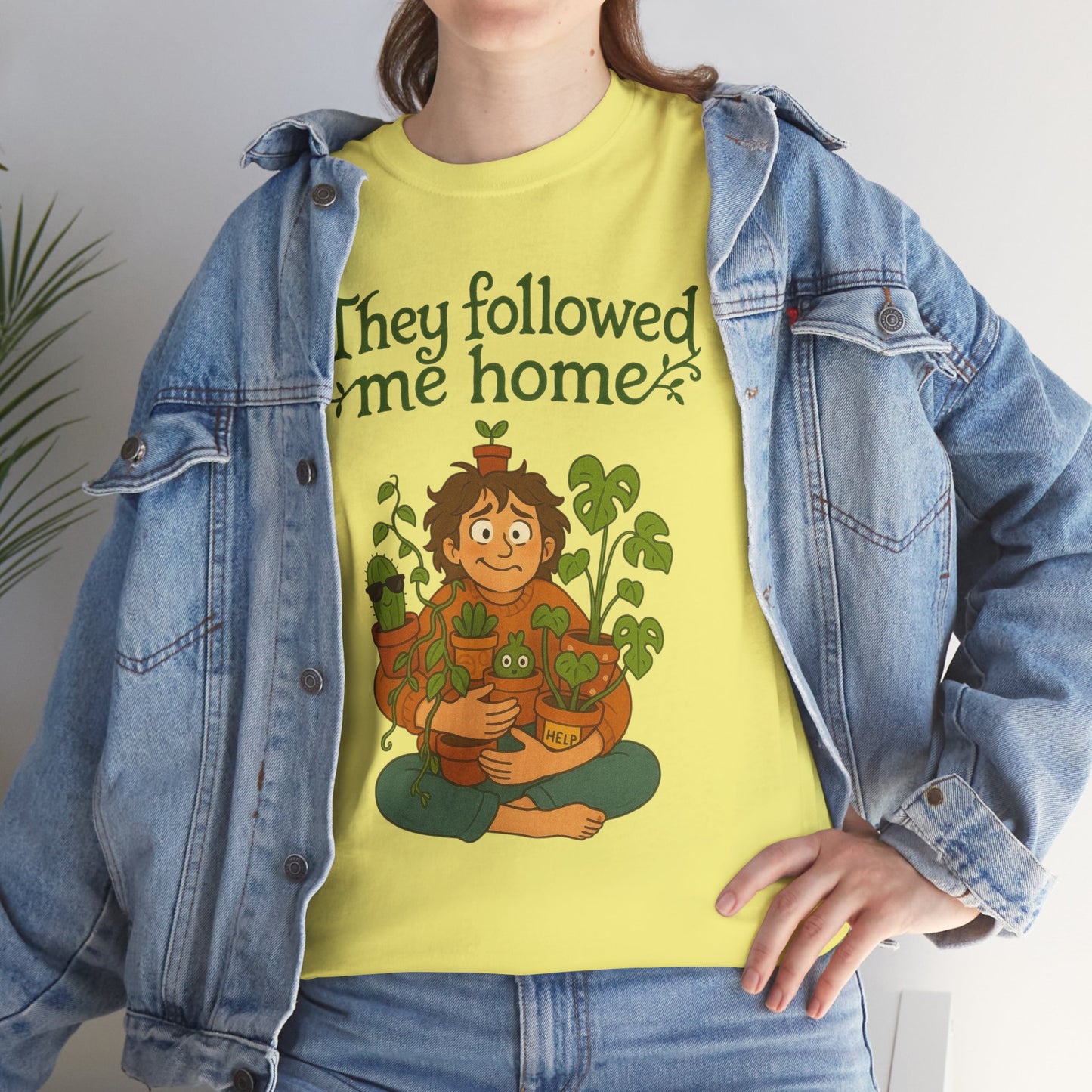 Quirky Plant Lover Tee, Gift for Gardeners, Houseplant Enthusiasts, Eco-friendly Fashion, Cozy Everyday Wear