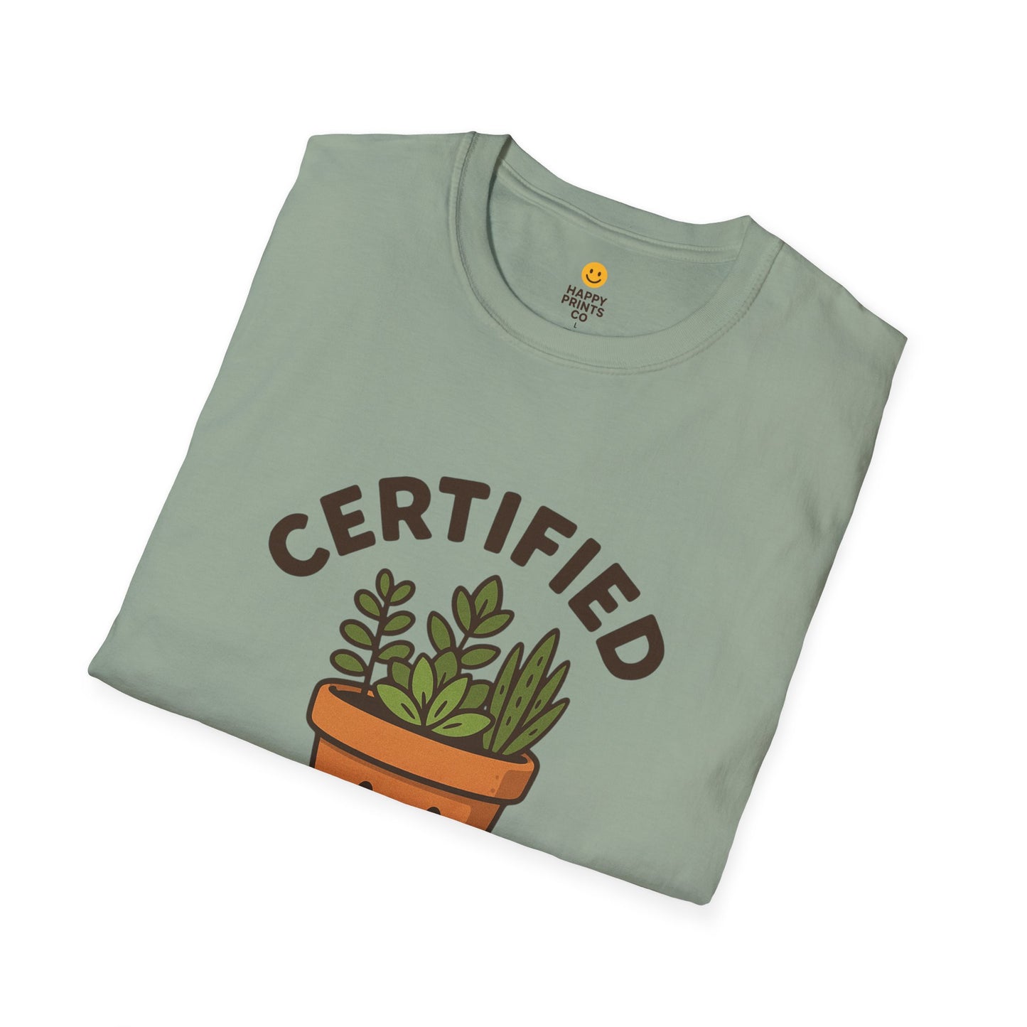 Certified Pot Head Unisex Softstyle T-Shirt, Plant Lover Gift, Funny Tee, Gardening Apparel, Botanical Humor Shirt, Perfect for Housewarming