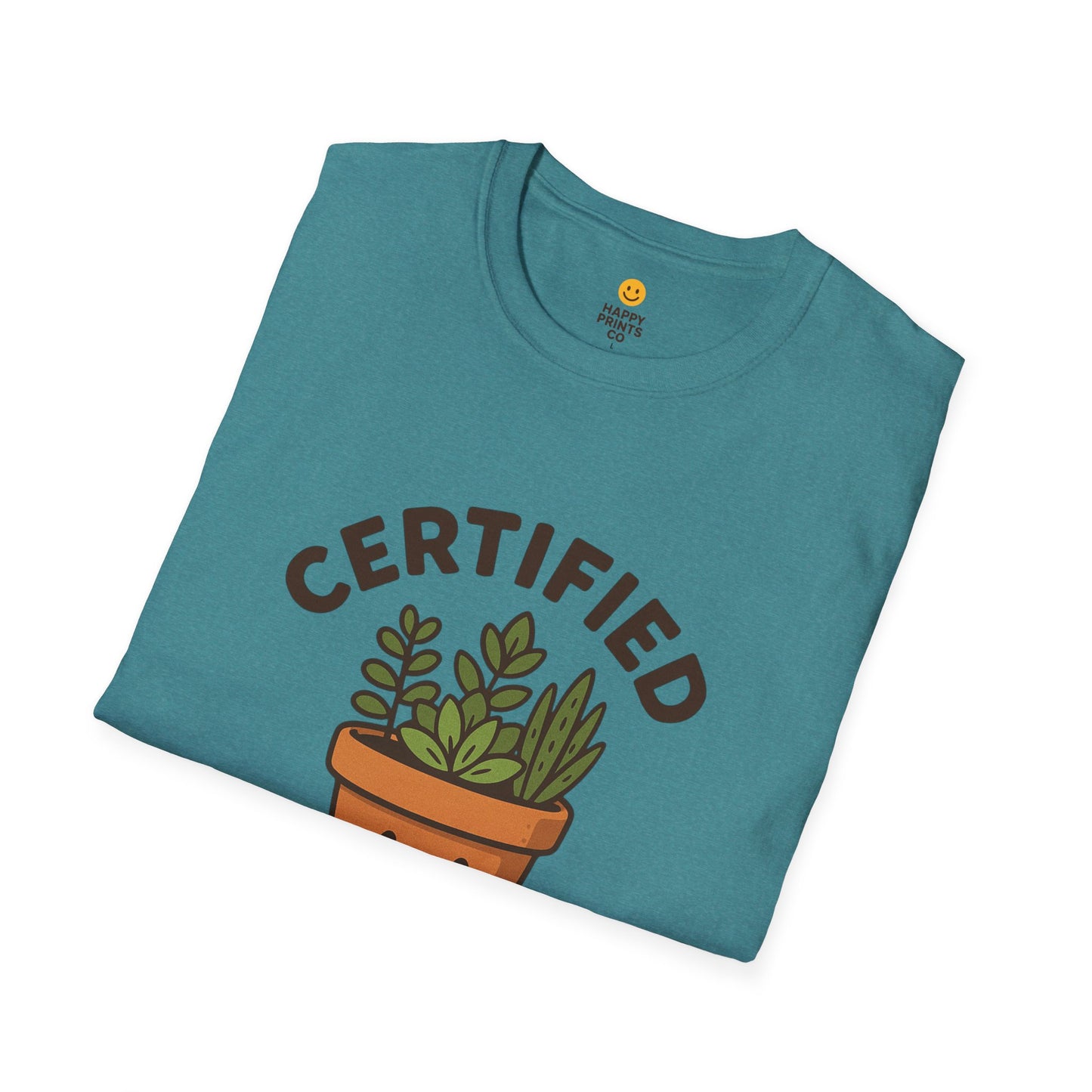 Certified Pot Head Unisex Softstyle T-Shirt, Plant Lover Gift, Funny Tee, Gardening Apparel, Botanical Humor Shirt, Perfect for Housewarming