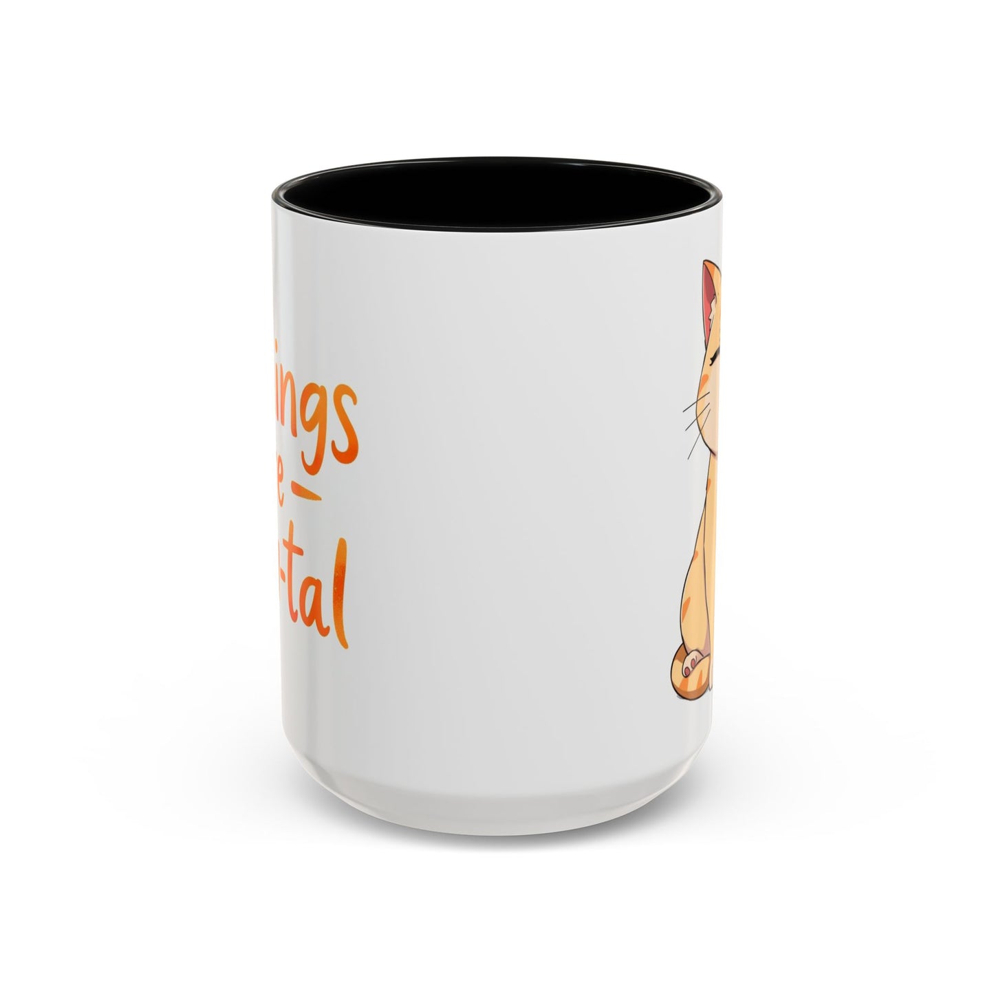 Cute Cat Accent Coffee Mug | Perfect Gift for Cat Lovers, Animal Enthusiasts, Cozy Mornings, Birthdays, Coffee Lovers