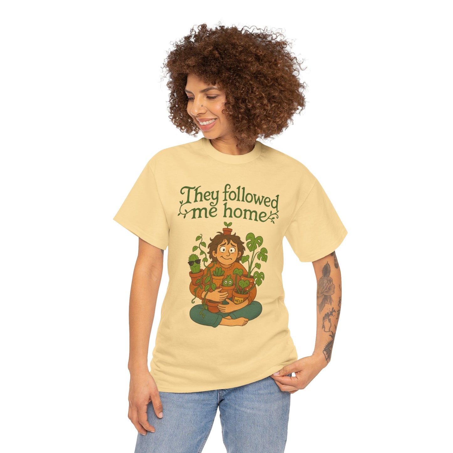 Quirky Plant Lover Tee, Gift for Gardeners, Houseplant Enthusiasts, Eco-friendly Fashion, Cozy Everyday Wear