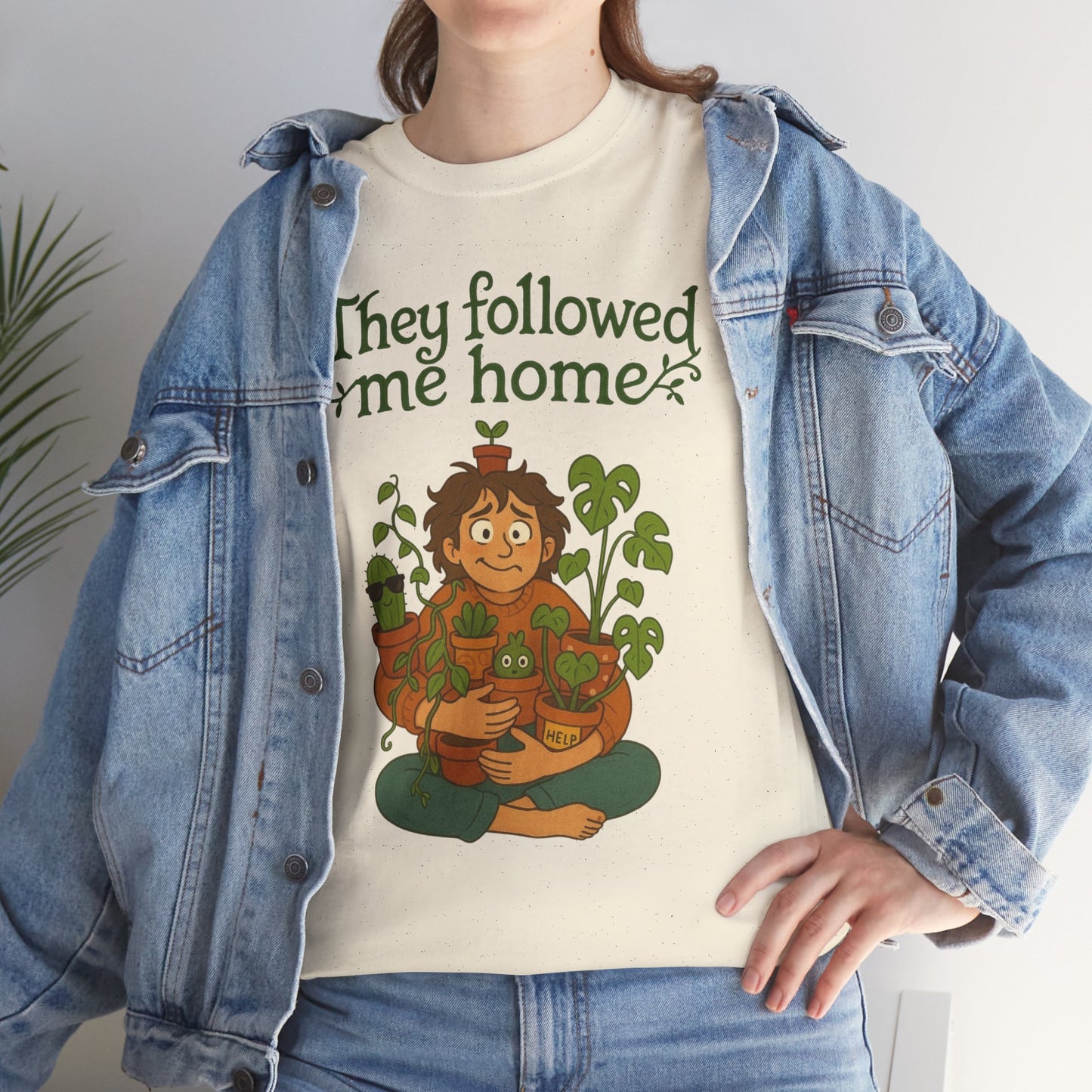 Quirky Plant Lover Tee, Gift for Gardeners, Houseplant Enthusiasts, Eco-friendly Fashion, Cozy Everyday Wear