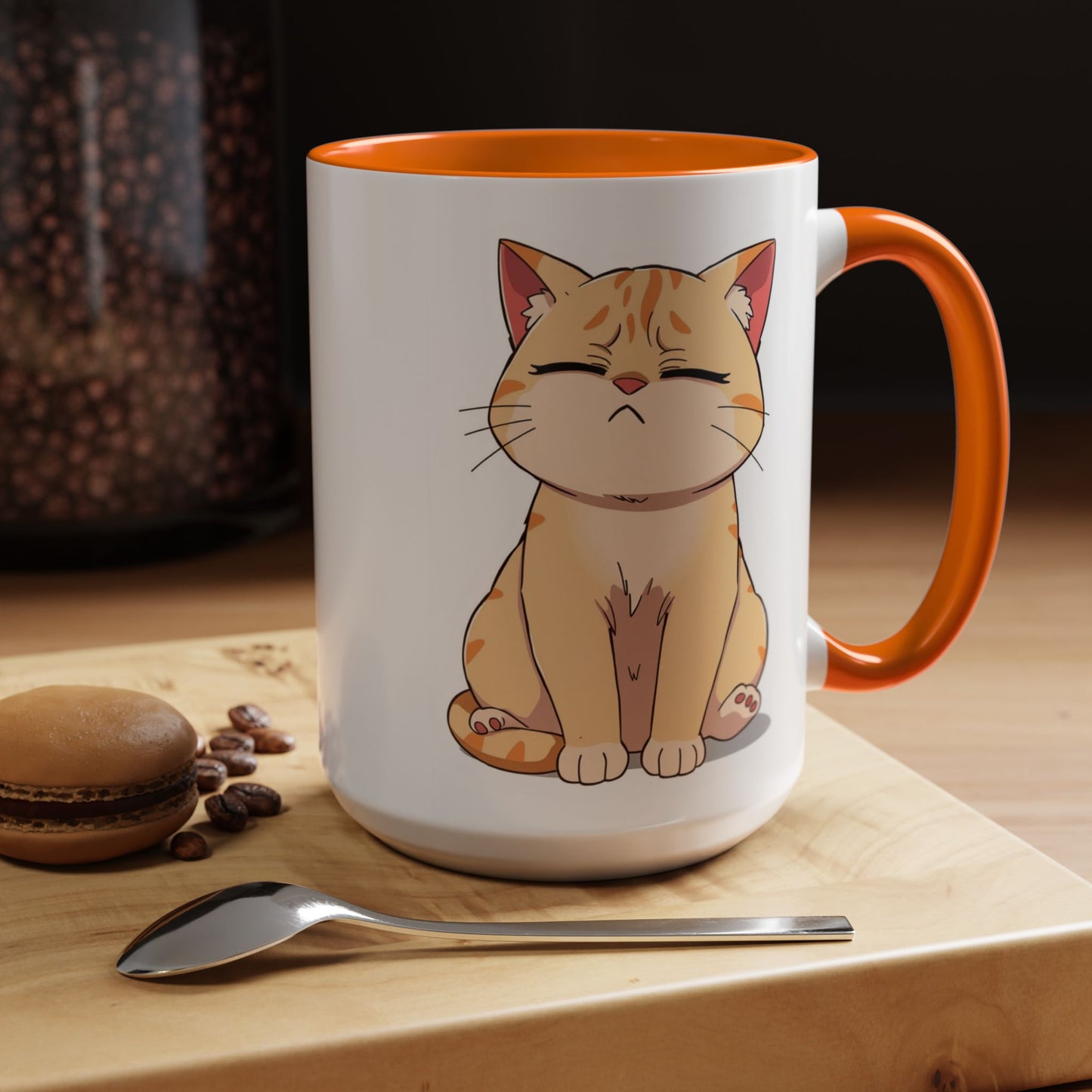 Cute Cat Accent Coffee Mug | Perfect Gift for Cat Lovers, Animal Enthusiasts, Cozy Mornings, Birthdays, Coffee Lovers