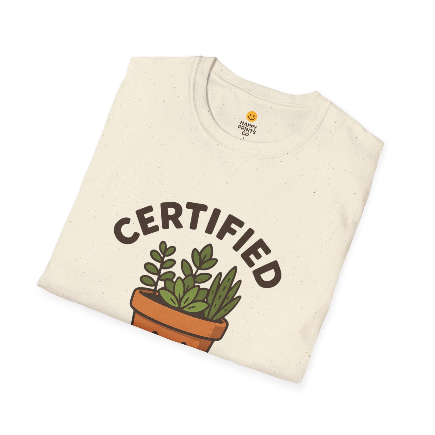 Certified Pot Head Unisex Softstyle T-Shirt, Plant Lover Gift, Funny Tee, Gardening Apparel, Botanical Humor Shirt, Perfect for Housewarming