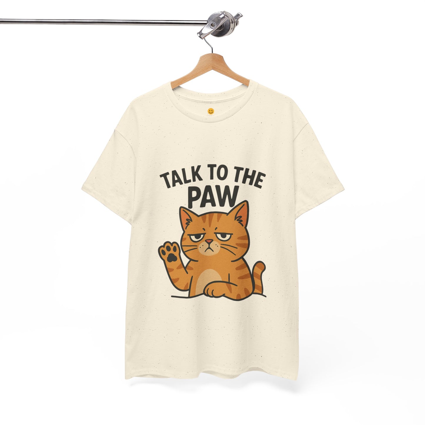 Funny Cat Tee, Talk to the Paw Cotton T-Shirt, Pet Lover Gift, Soft Unisex Shirt, Casual Wear, Cat Parent Apparel