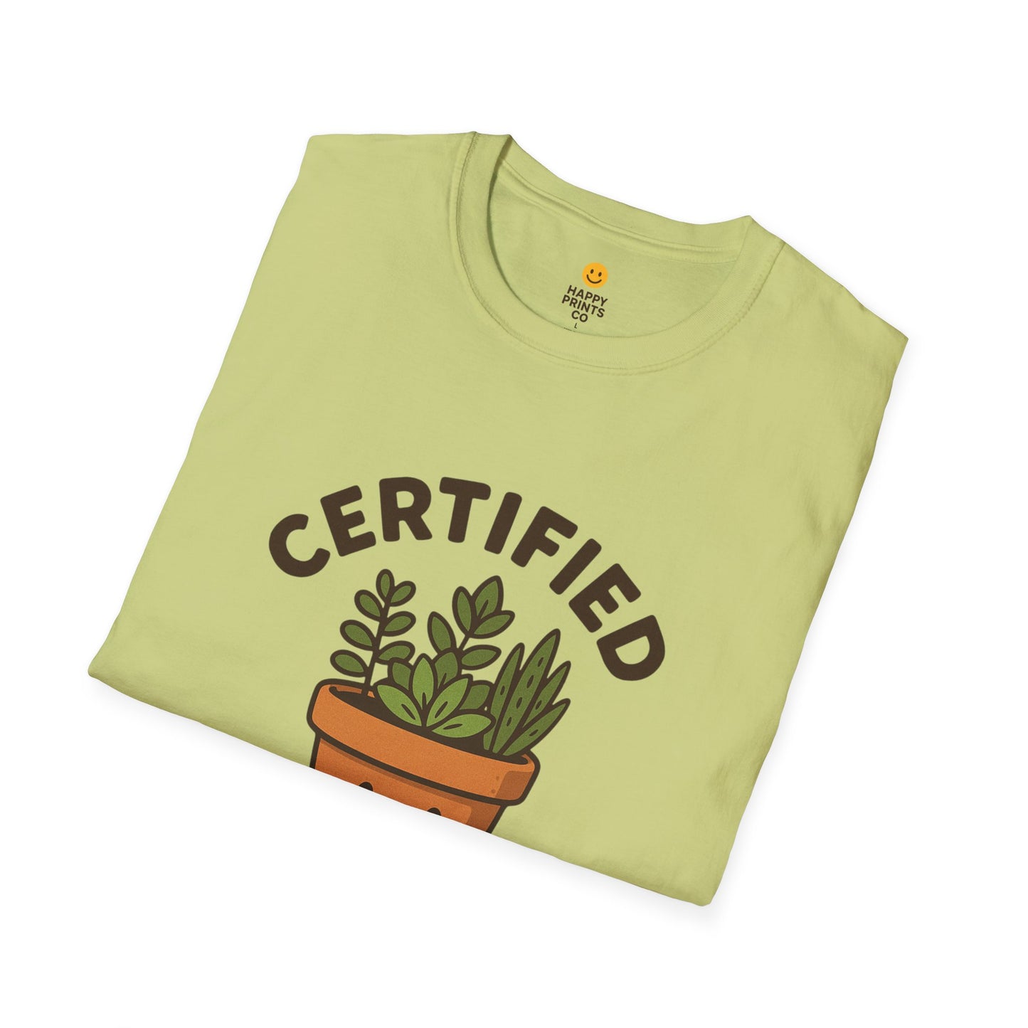 Certified Pot Head Unisex Softstyle T-Shirt, Plant Lover Gift, Funny Tee, Gardening Apparel, Botanical Humor Shirt, Perfect for Housewarming