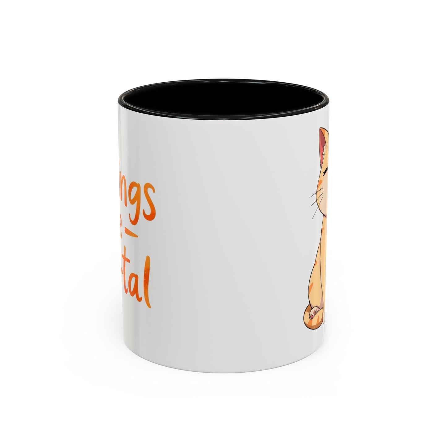 Cute Cat Accent Coffee Mug | Perfect Gift for Cat Lovers, Animal Enthusiasts, Cozy Mornings, Birthdays, Coffee Lovers