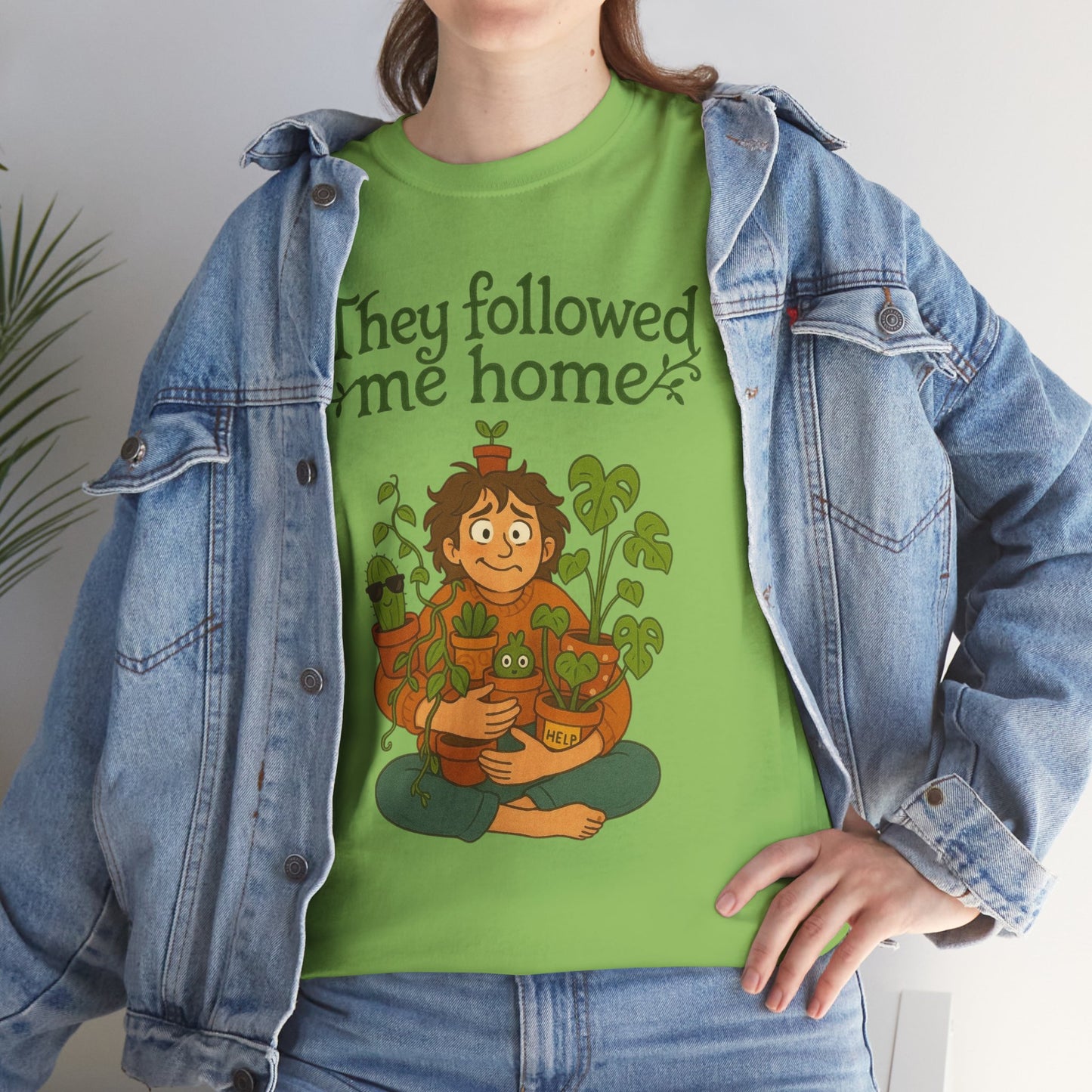 Quirky Plant Lover Tee, Gift for Gardeners, Houseplant Enthusiasts, Eco-friendly Fashion, Cozy Everyday Wear