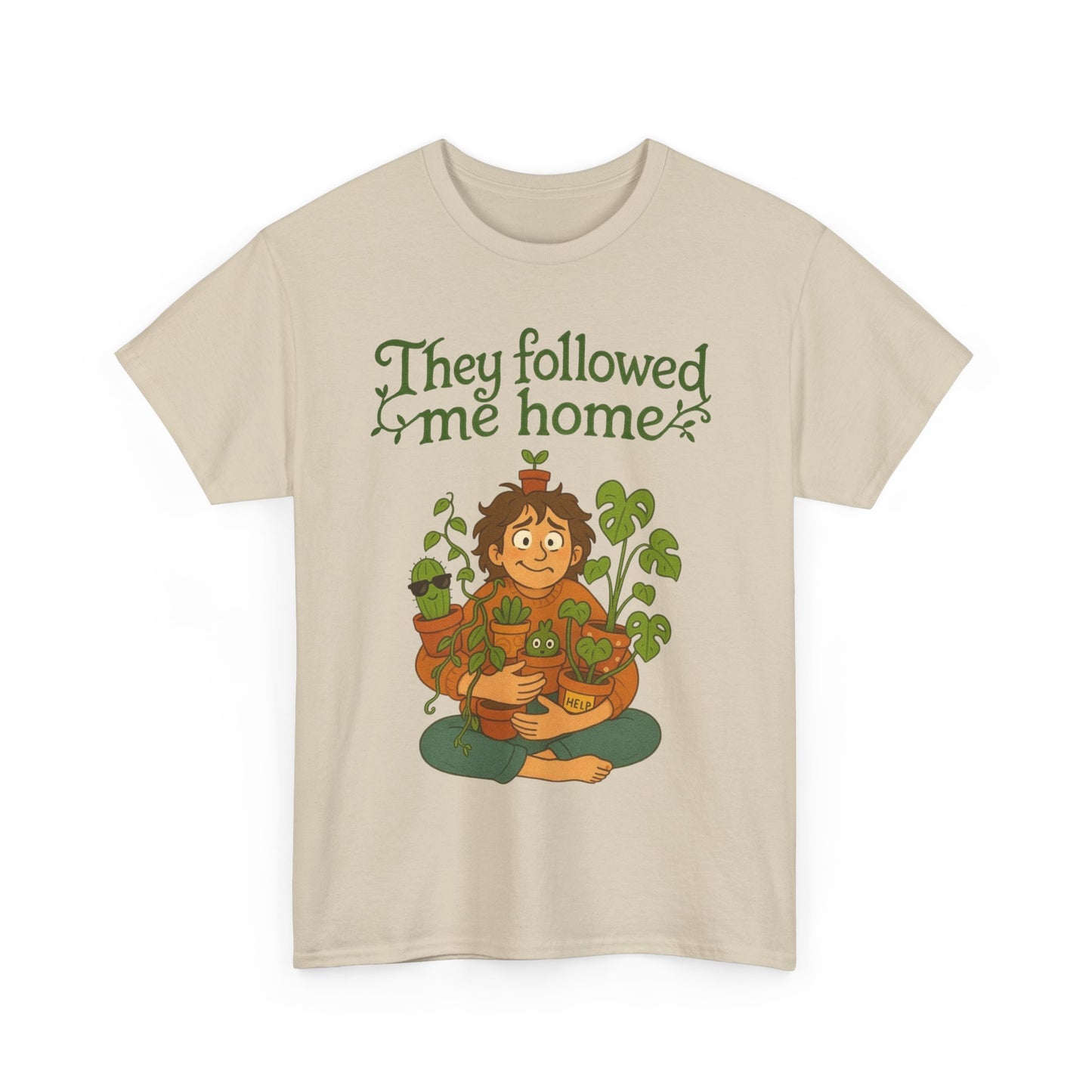 Quirky Plant Lover Tee, Gift for Gardeners, Houseplant Enthusiasts, Eco-friendly Fashion, Cozy Everyday Wear