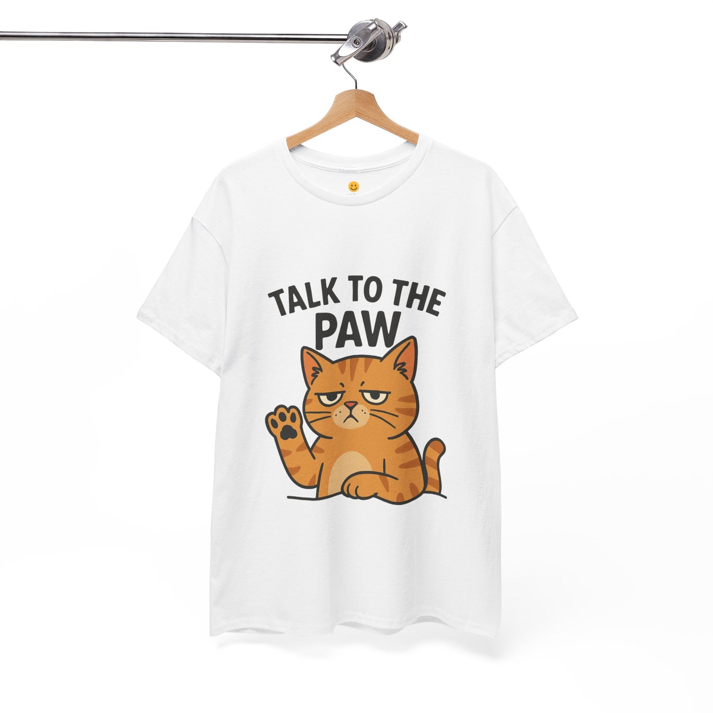 Funny Cat Tee, Talk to the Paw Cotton T-Shirt, Pet Lover Gift, Soft Unisex Shirt, Casual Wear, Cat Parent Apparel