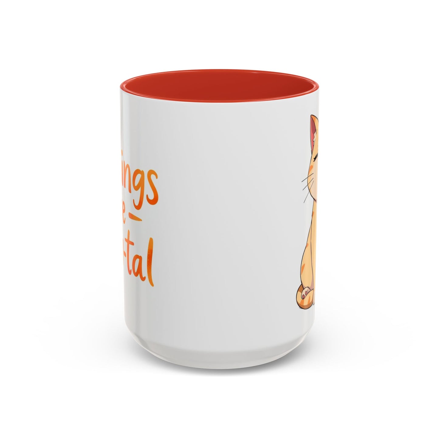 Cute Cat Accent Coffee Mug | Perfect Gift for Cat Lovers, Animal Enthusiasts, Cozy Mornings, Birthdays, Coffee Lovers