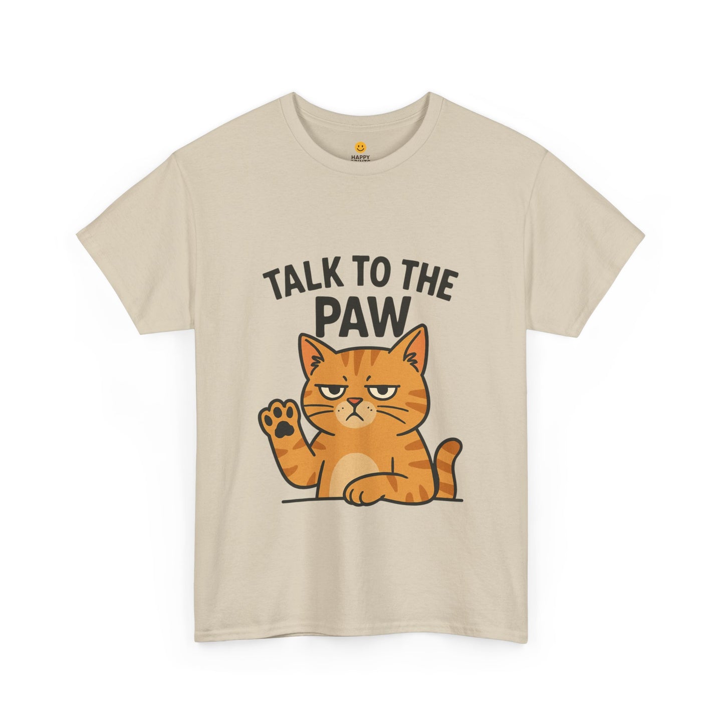 Funny Cat Tee, Talk to the Paw Cotton T-Shirt, Pet Lover Gift, Soft Unisex Shirt, Casual Wear, Cat Parent Apparel