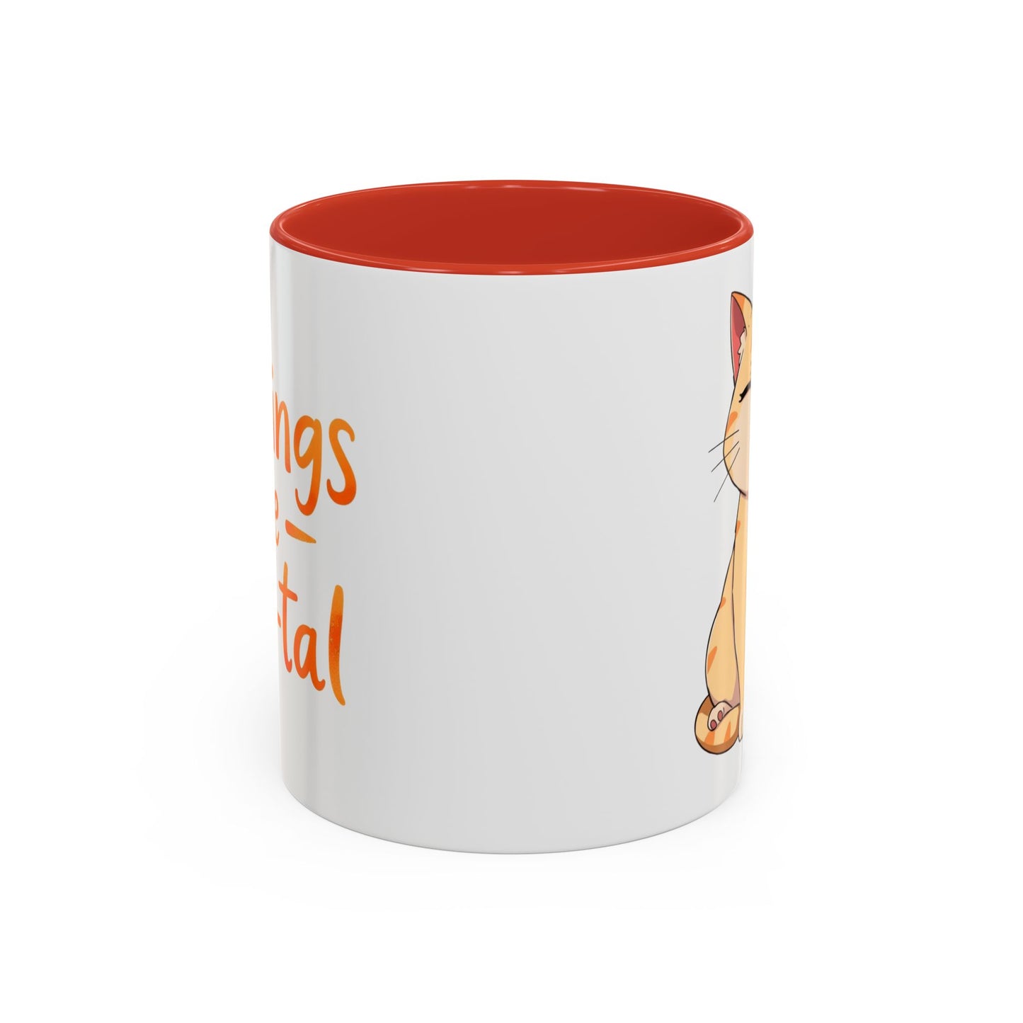 Cute Cat Accent Coffee Mug | Perfect Gift for Cat Lovers, Animal Enthusiasts, Cozy Mornings, Birthdays, Coffee Lovers