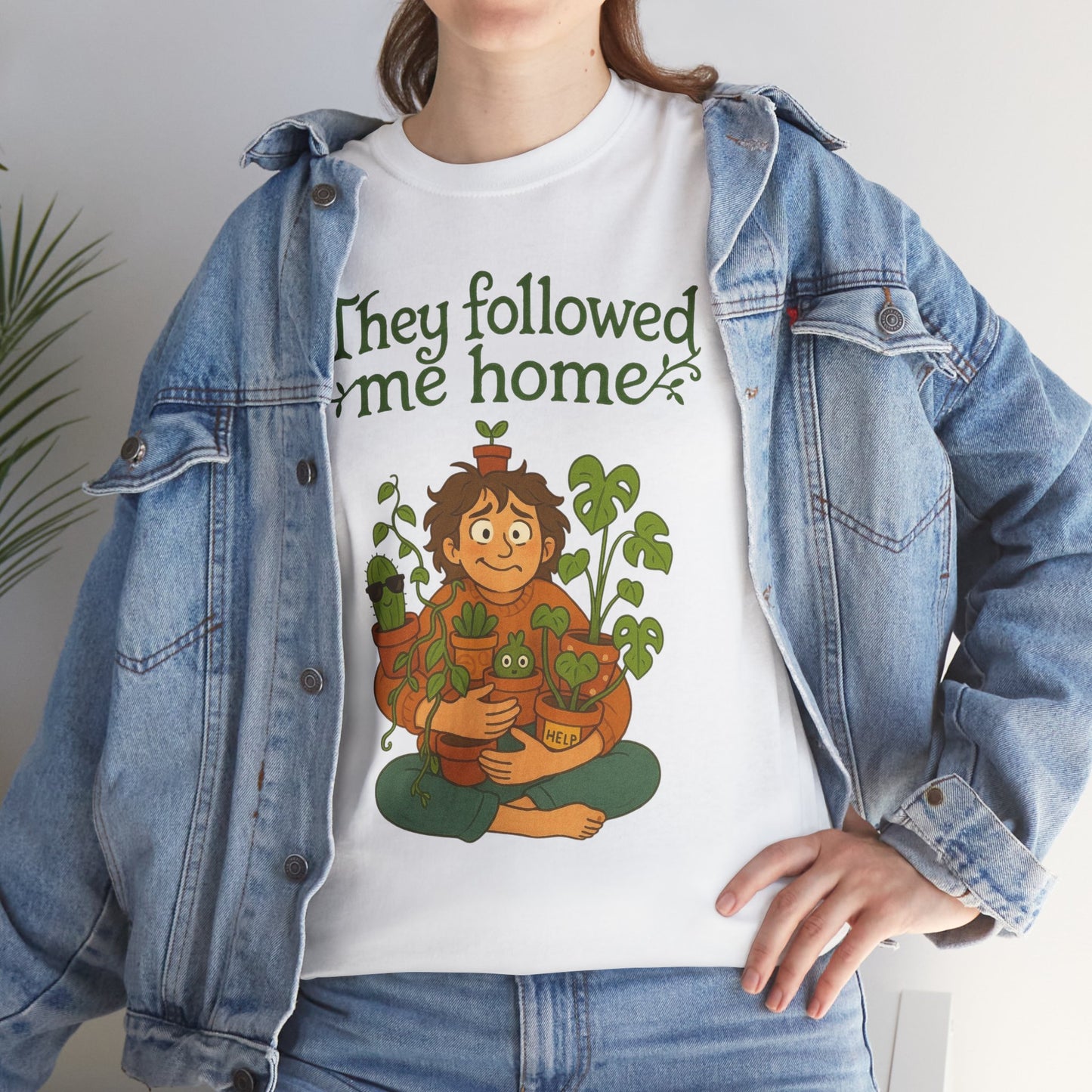 Quirky Plant Lover Tee, Gift for Gardeners, Houseplant Enthusiasts, Eco-friendly Fashion, Cozy Everyday Wear