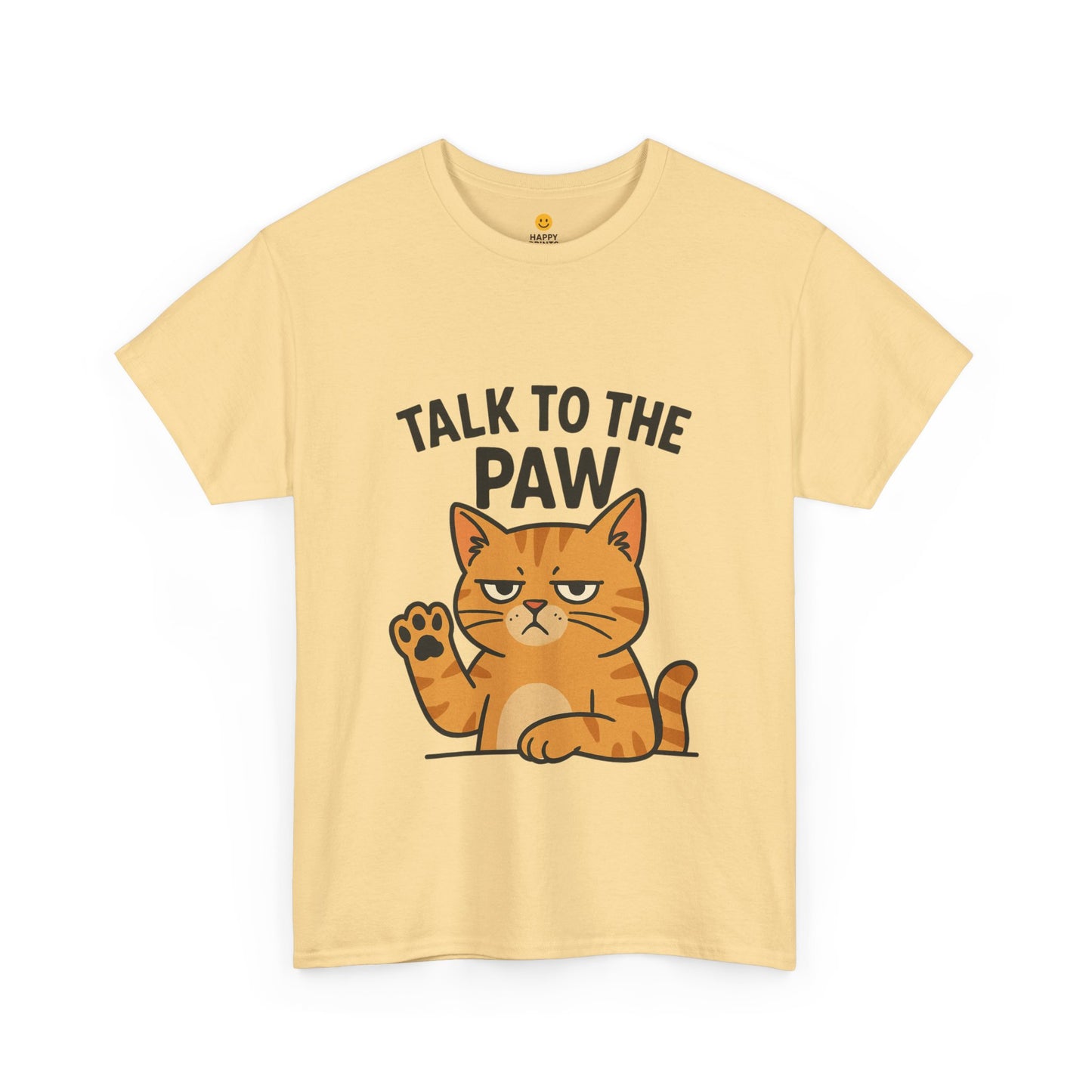 Funny Cat Tee, Talk to the Paw Cotton T-Shirt, Pet Lover Gift, Soft Unisex Shirt, Casual Wear, Cat Parent Apparel