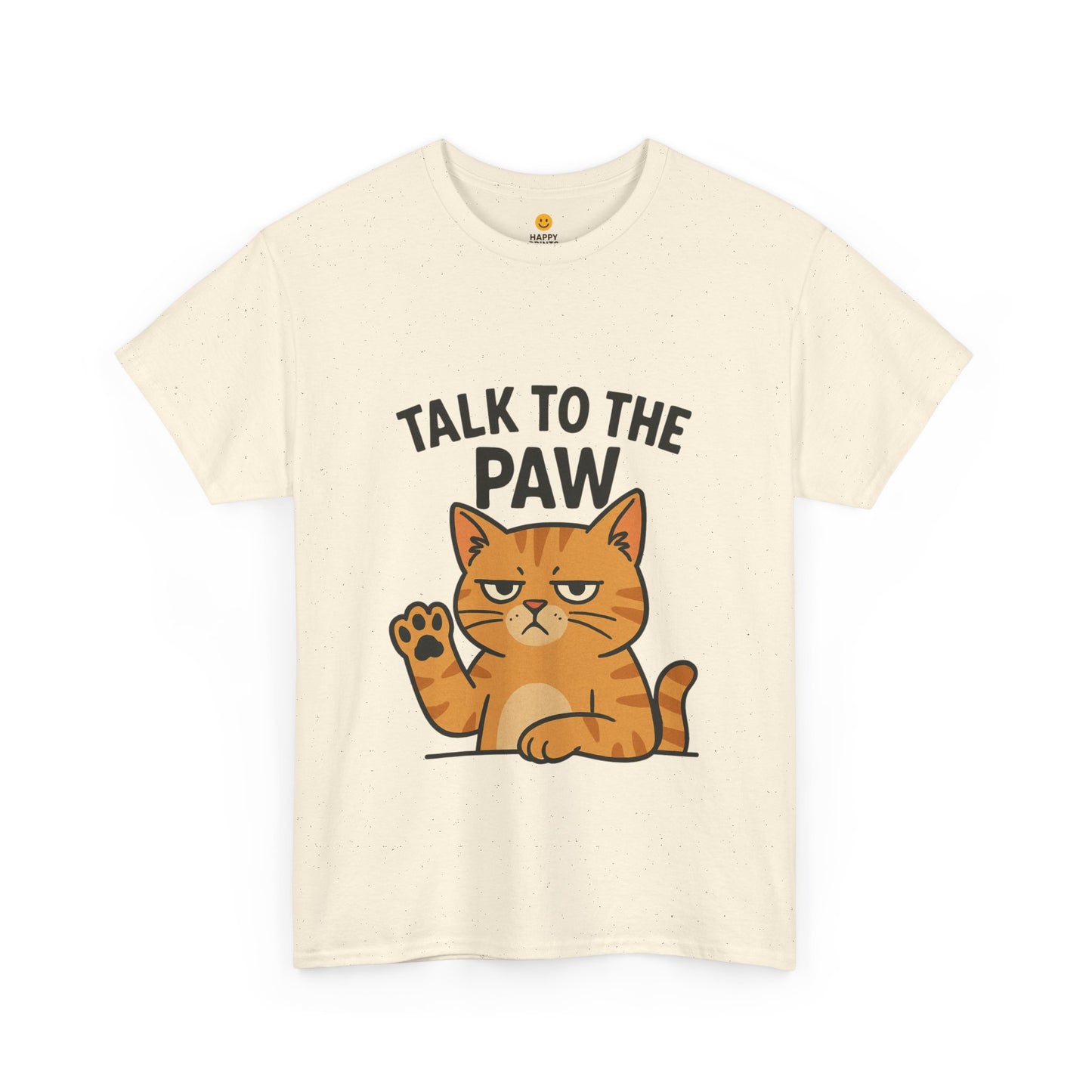 Funny Cat Tee, Talk to the Paw Cotton T-Shirt, Pet Lover Gift, Soft Unisex Shirt, Casual Wear, Cat Parent Apparel