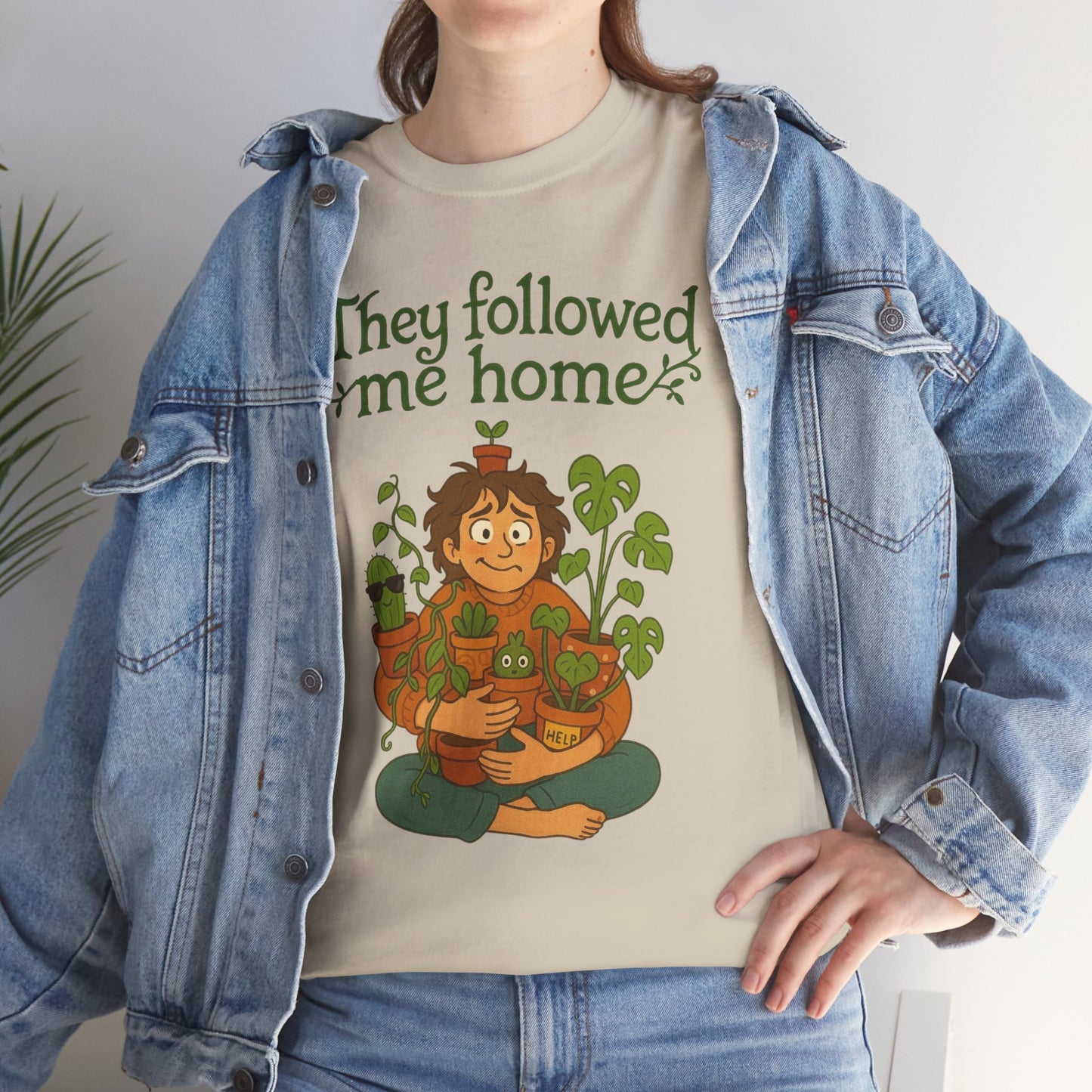 Quirky Plant Lover Tee, Gift for Gardeners, Houseplant Enthusiasts, Eco-friendly Fashion, Cozy Everyday Wear