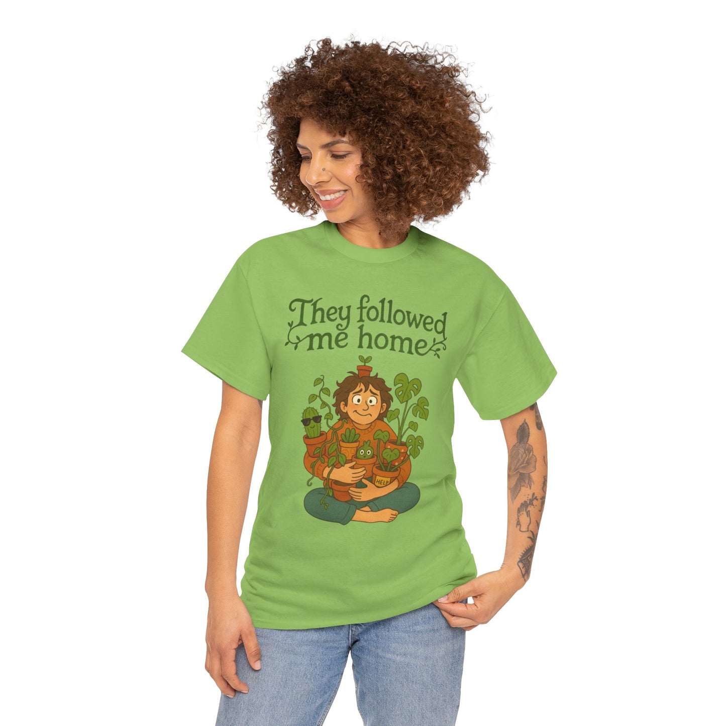 Quirky Plant Lover Tee, Gift for Gardeners, Houseplant Enthusiasts, Eco-friendly Fashion, Cozy Everyday Wear