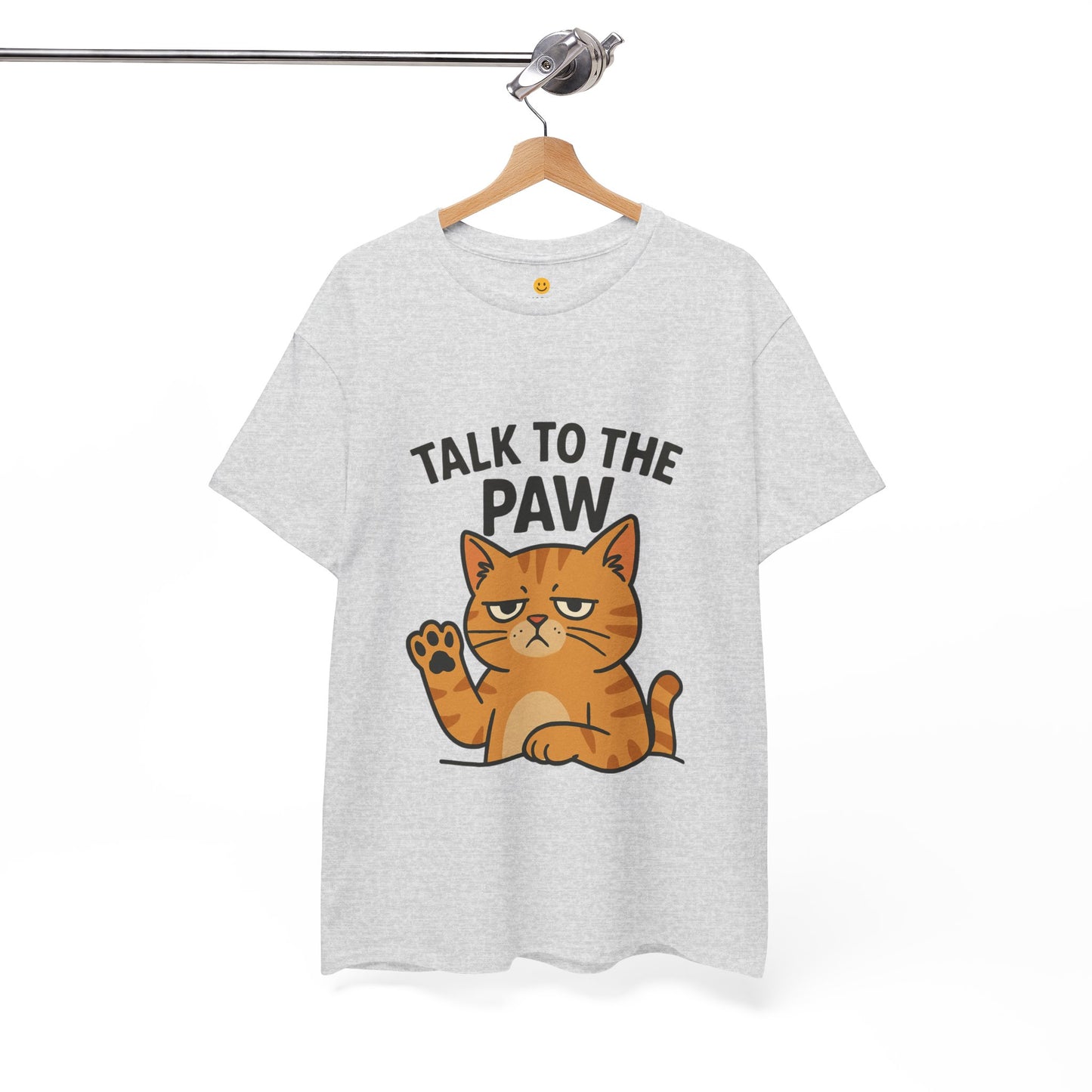 Funny Cat Tee, Talk to the Paw Cotton T-Shirt, Pet Lover Gift, Soft Unisex Shirt, Casual Wear, Cat Parent Apparel