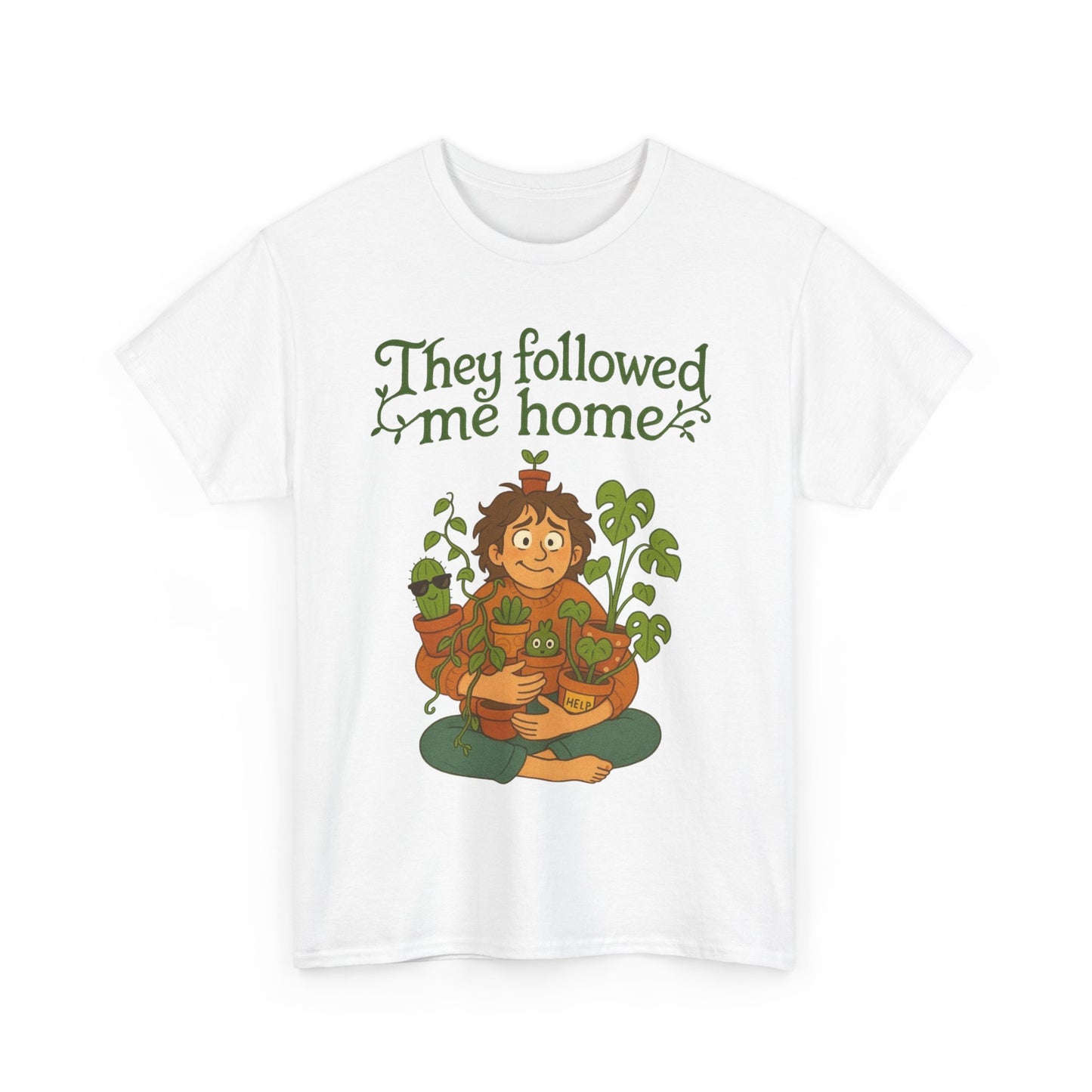 Quirky Plant Lover Tee, Gift for Gardeners, Houseplant Enthusiasts, Eco-friendly Fashion, Cozy Everyday Wear
