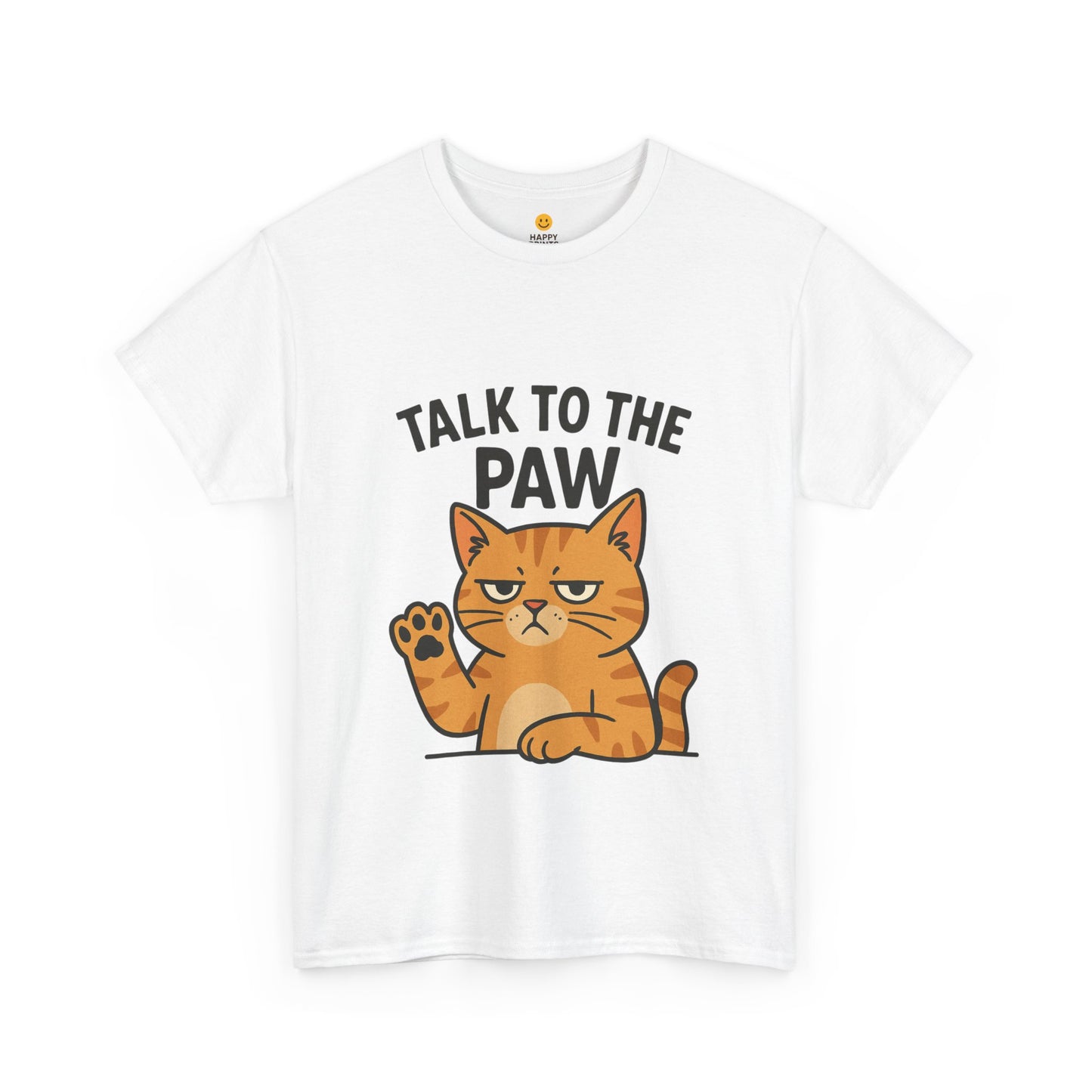 Funny Cat Tee, Talk to the Paw Cotton T-Shirt, Pet Lover Gift, Soft Unisex Shirt, Casual Wear, Cat Parent Apparel